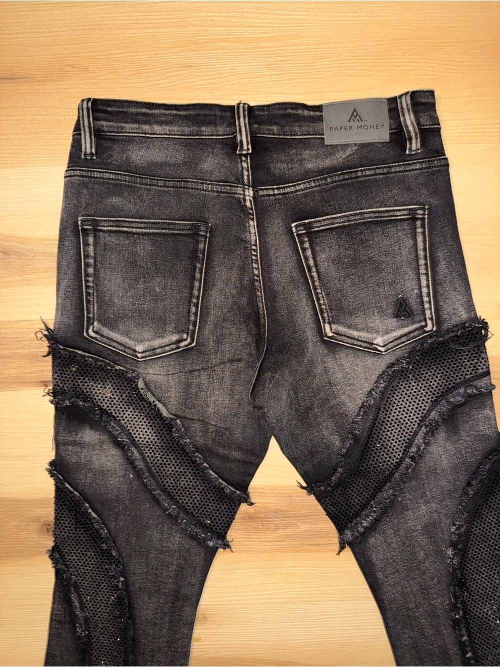 Paper Money Rhinestone Jeans - Picture 5 of 6